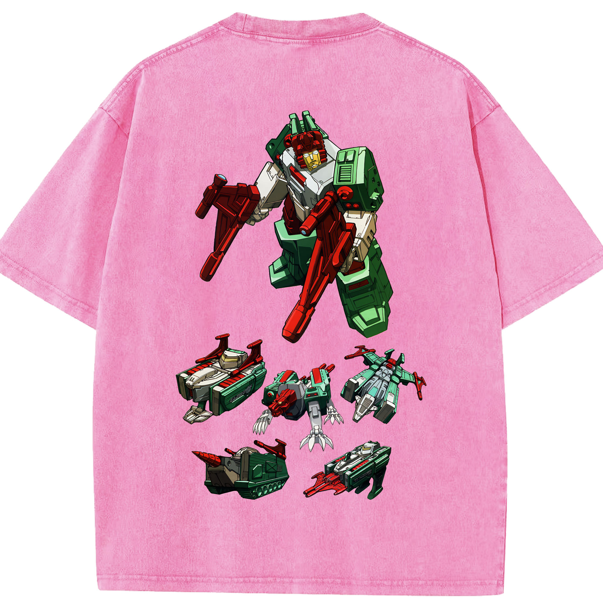 （画像用） Transformers トランスフォーマー 綿100% ヴィンテージ風 半袖Tシャツ（背面プリント）